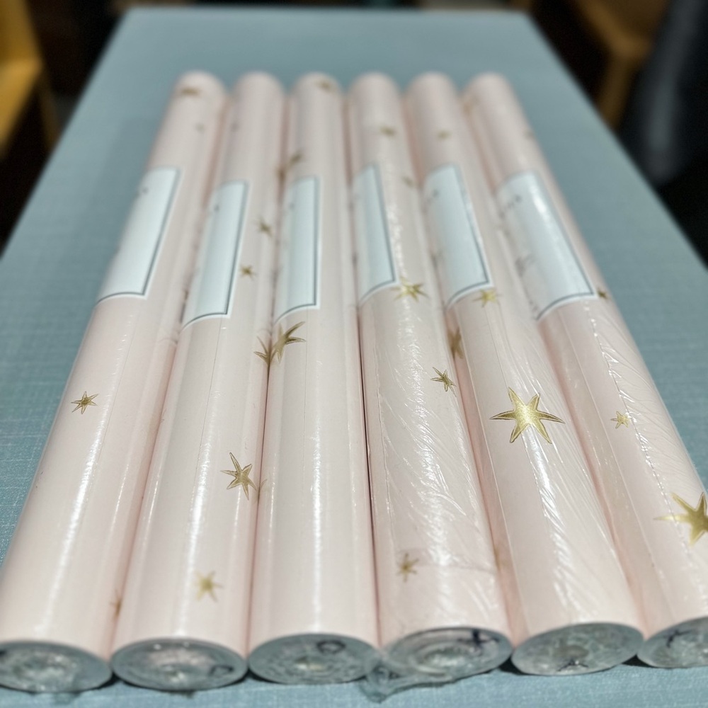 NEW Serena & Lily Star Wallpaper-Pink Sand